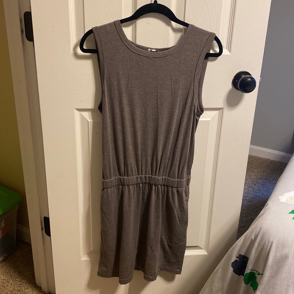 Brown T-shirt dress